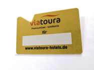 실크스크린 금 금속 끝을 가진 표준 크기 PVC 회원 VIP 카드